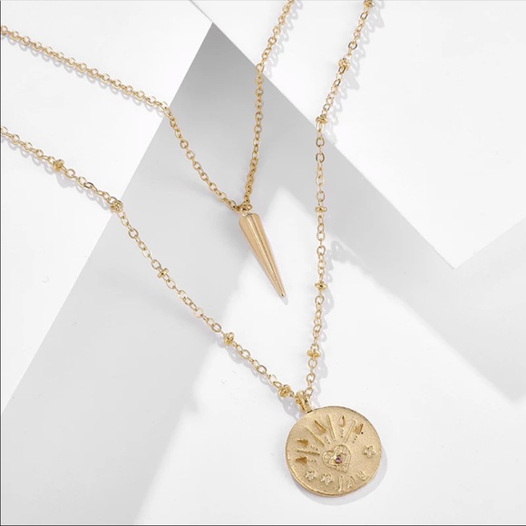 • Shayna • Layered Love Letter Necklace - Picture 2 of 4